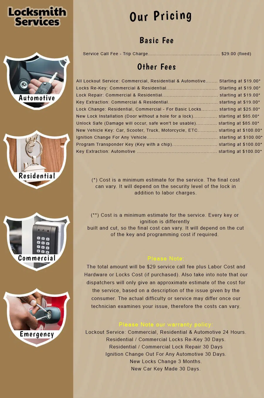 Elite Locksmith Services Phoenix, AZ 480-612-9223